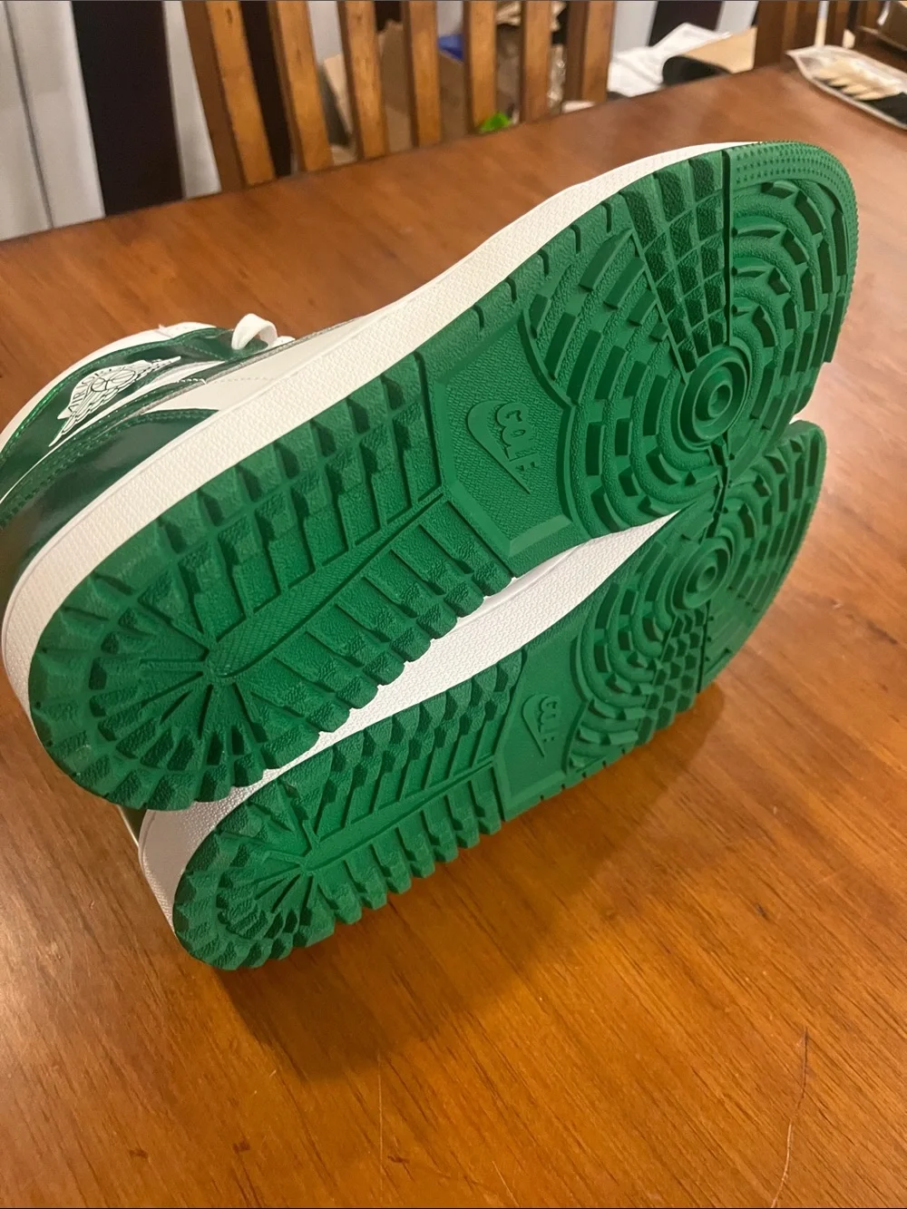 Nike Air Jordan 1 Golf Shoes Sneakers new white green DQ0660 130 Mens Size 10.5